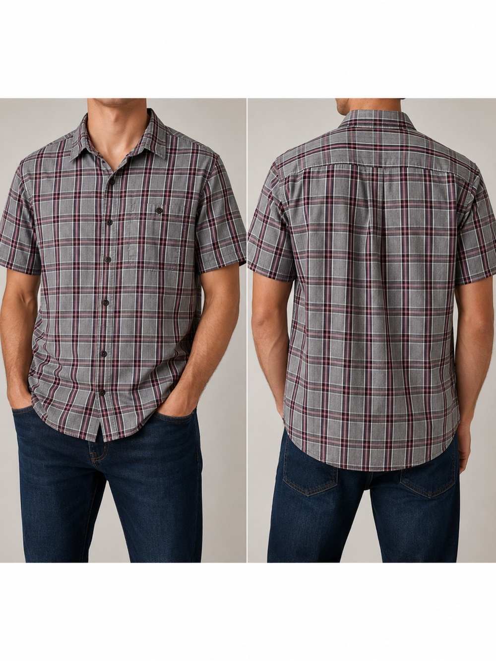 The North Face Plaid Button Up Shirt Men's XL Cotton Outdoor Hiking Camping